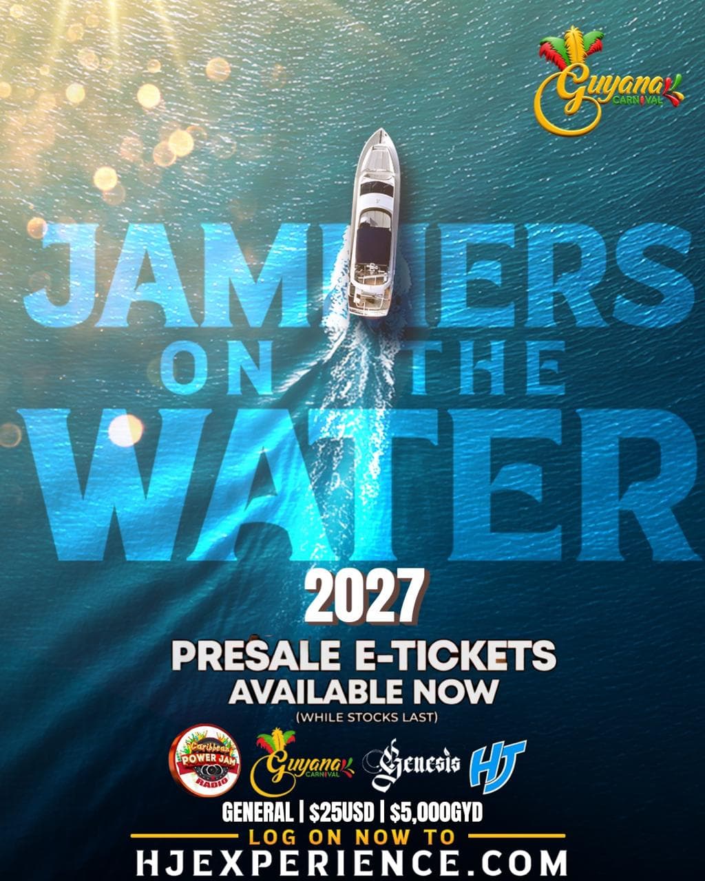 Jammers on the Water event poster